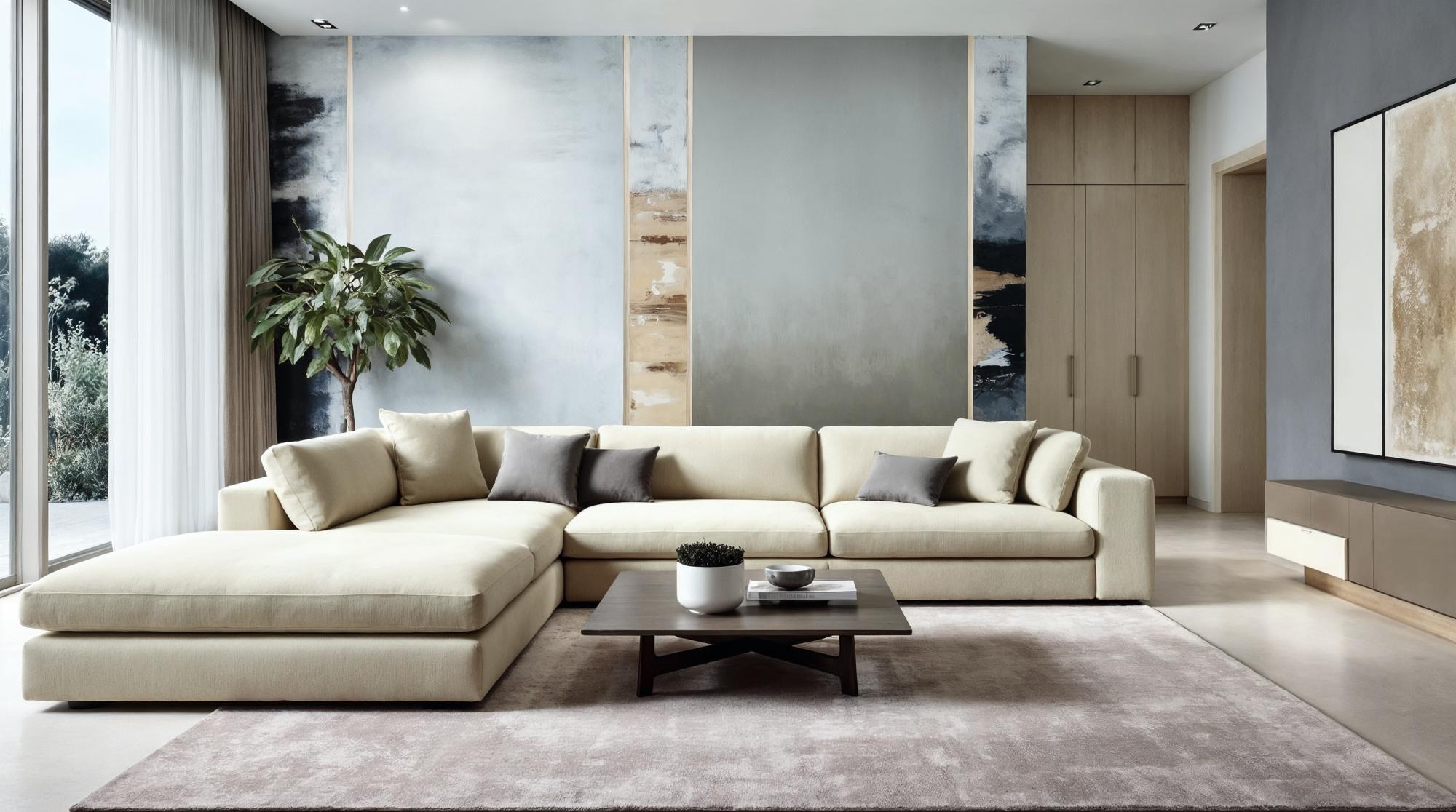 Sala moderna con muebles Casa Parota